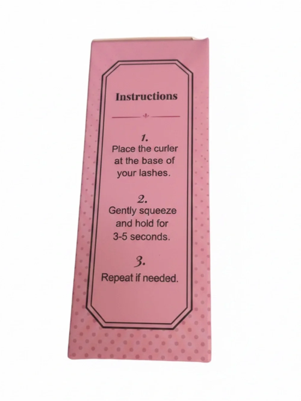 Eyelash Curler with Pink Accents - NIB
